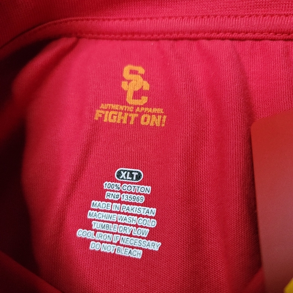 Men's Profile Cardinal USC Trojans Big & Tall On Field T-Shirt Size XLT NWT. - Picture 7 of 7